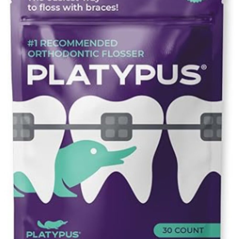 Platypus Orthodontic Flossers for Braces, 30 Count